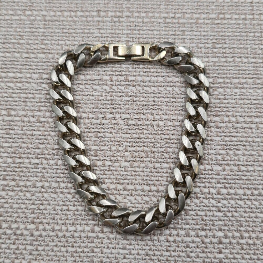 8 Inch Stainless Steel Miami Cuban Link Bracelet A7180